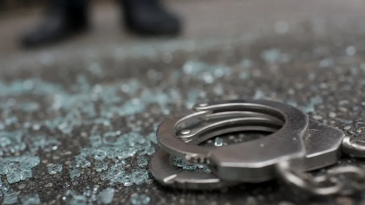 Po kopnięciu piłki uszkodzona szyba przy witrażu. Policja szuka podejrzewanej osoby