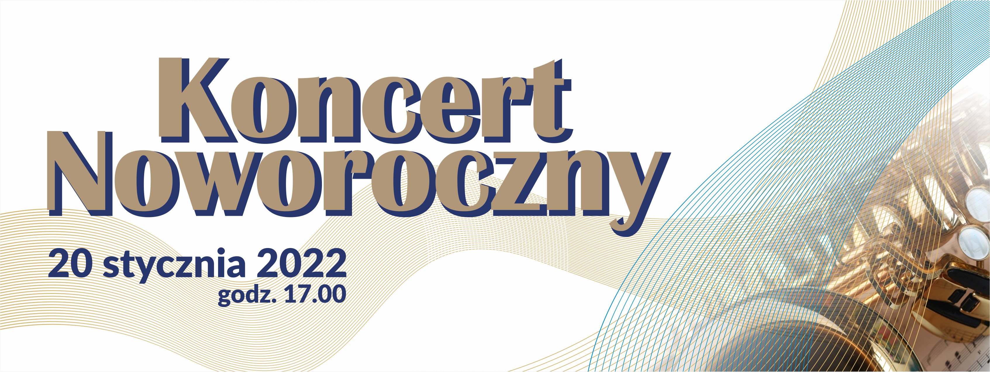 koncert noworoczny, orkiestra muzeum górnictwa węglowego, orkiestra dęta, baner