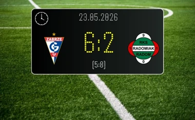 [PIŁKA NOŻNA] PKO BP Ekstraklasa: Górnik Zabrze – Radomiak Radom 6:2. Zabrzanie rozbili rywala i przypieczętowali wicemistrzostwo Polski
