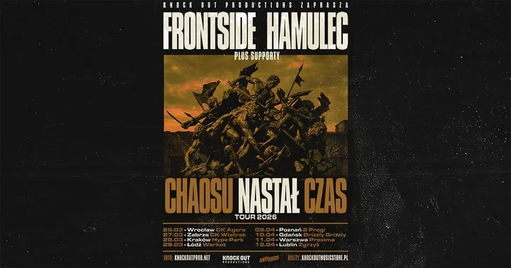 Grafika promocyjna wydarzenia Frontside, Hamulec: Chaosu Nastał Czas Tour — Zabrze (27 marca 2026)
