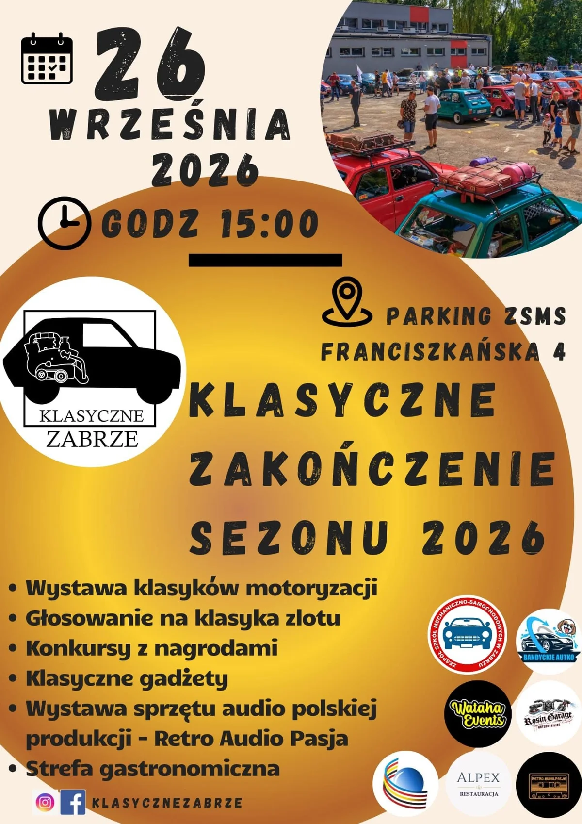 Grafika promocyjna wydarzenia Klasyczne Zakończenie Sezonu 2026 – Zabrze