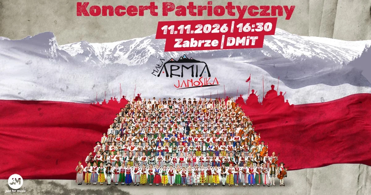 Grafika promocyjna wydarzenia Mała Armia Janosika: koncert patriotyczny