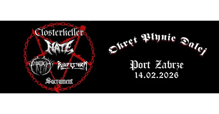 Grafika promocyjna wydarzenia Okręt Płynie Dalej IV — memorial w CK Wiatrak