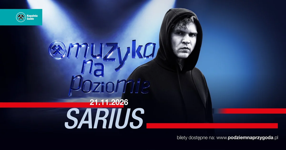 Grafika promocyjna wydarzenia SARIUS — MUZYKA NA POZIOMIE w Guido
