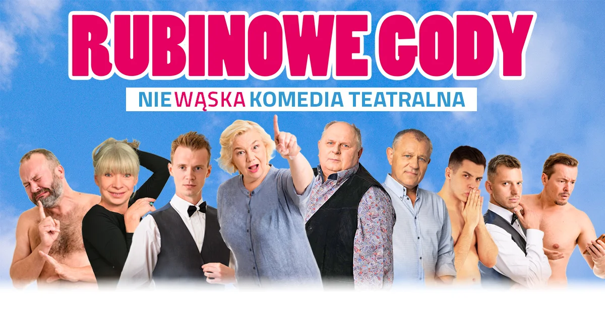 Grafika promocyjna wydarzenia Spektakl teatralny o czterdziestej rocznicy ślubu w Zabrzu