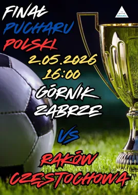 Grafika promocyjna wydarzenia Finał Pucharu Polski na żywo w Bramie w Zabrzu