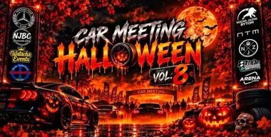 Grafika promocyjna wydarzenia Halloweenowy zlot motoryzacyjny w Zabrzu