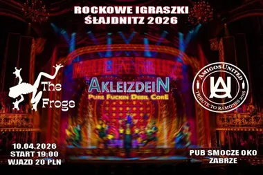 Grafika promocyjna wydarzenia Rockowe Igraszki Zabrze 2026 – rockowy wieczór w Pubie Smocze Oko