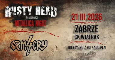 Grafika promocyjna wydarzenia Rusty Head & 4Szmery w Zabrzu — 21 marca 2026, CK Wiatrak