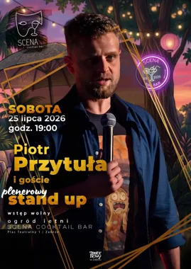 Grafika promocyjna wydarzenia Stand up na Placu Teatralnym – Zabrze