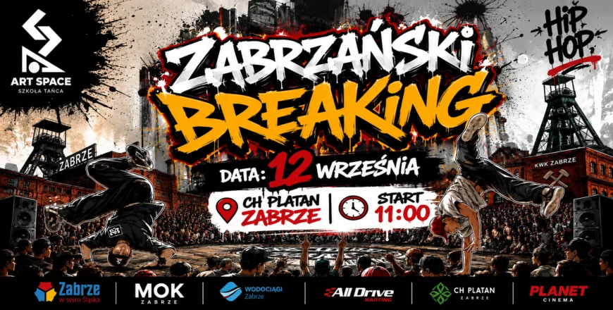 Grafika promocyjna wydarzenia Zabrzański Breaking