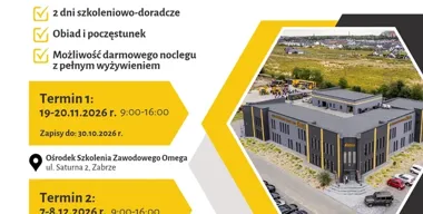 Szkolenie BHP w Zabrzu z darmowym noclegiem. Są dwa terminy