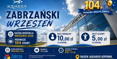 104 tańsze wejścia na basen w każdą niedzielę września w Zabrzu