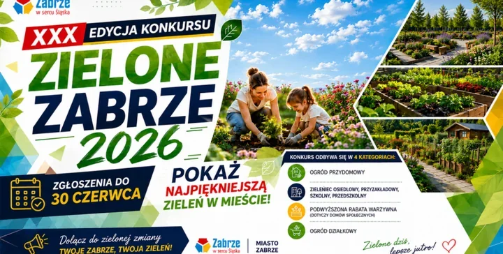 Zielone Zabrze wraca. W grze ogród, rabata i osiedlowa zieleń