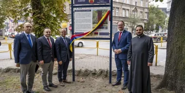 W Zabrzu otwarto skwer polsko-ormiańskiej przyjaźni. Jest tam chaczkar