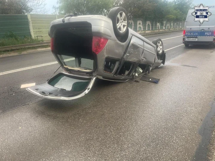 Pijana 32-latka z zakazem spowodowała karambol na DK 88 w Zabrzu