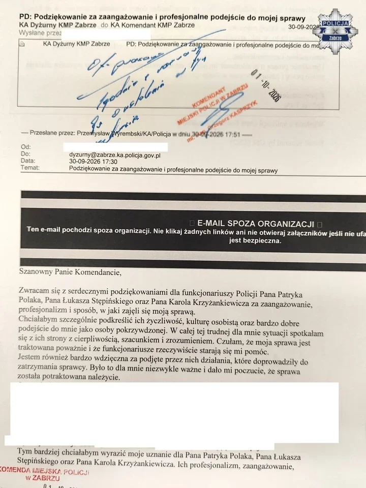 Włamanie do mieszkania w Zabrzu. Policjanci odzyskali skradzione mienie