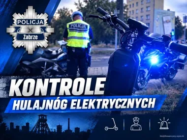 142 kontrole hulajnóg w Zabrzu. Policja zapowiada kolejną akcję