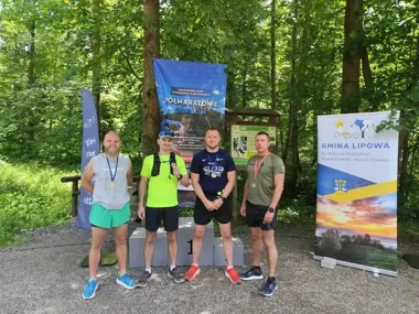 Siedmiu policjantów z Zabrza na trasie półmaratonu w Dolinie Zimnika